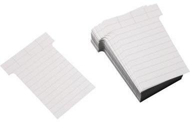 Ultradex T-Karte 60 x 85 mm (B x H) 170g/m² liniert Karton weiß 100 St./Pack.