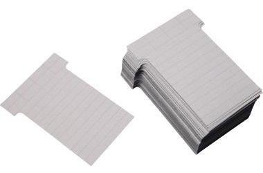 Ultradex T-Karte 60 x 85 mm (B x H) 170g/m² liniert Karton hellgrau 100 St./Pack.