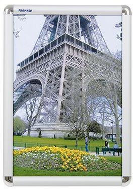 FRANKEN Bilderwechselrahmen 32,7 x 45 x 1,2 cm (B x H x T) DIN A3 Aluminium silber