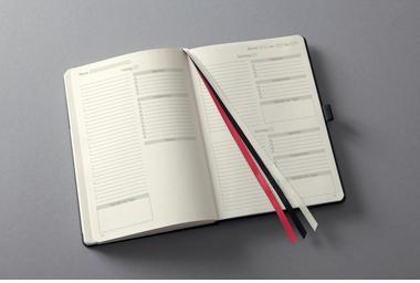 sigel Buchkalender Conceptum ca. DIN A5 1 Tag/1 Seite Sa/So 1 Seite Kunststoff schwarz