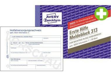 AVERY Zweckform Verbandblock DIN A6 quer nicht selbstdurchschreibend 50 Bl.