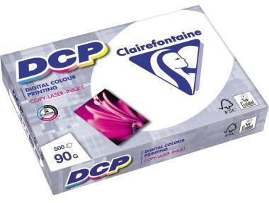 Clairefontaine Farblaserpapier DCP DIN A4 90g/m² elementar chlorfrei gebleicht hochweiß 500 Bl./Pack.