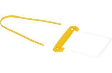 Bankers Box Abheftbügel ® Tube Clip Kunststoff 100 % recycelt gelb 100 St./Pack.