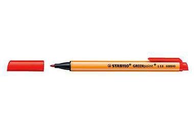 STABILO Fasermaler ® GREENpoint® 0,8mm rot nicht auswaschbar