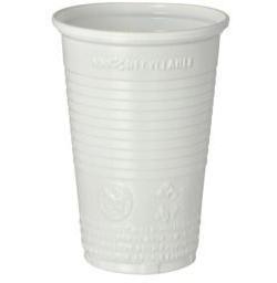 PAPSTAR Trinkbecher Einweg 200ml Polypropylen weiß 100 St./Pack.