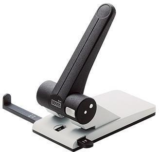 NOVUS Registraturlocher B 265 8cm 65 Bl. (80 g/m²) Metall lichtgrau/tiefschwarz