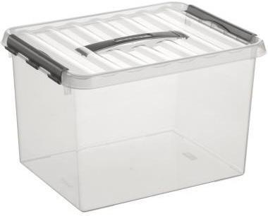 Sunware Aufbewahrungsbox the q-line 40 x 26 x 30 cm (B x H x T) DIN A4 22l Kunststoff transparent