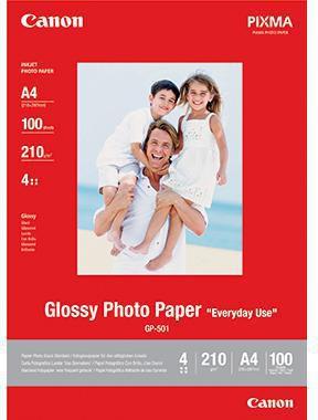 Canon Fotopapier Glossy DIN A4 200g/m² weiß glänzend 100 Bl./Pack.