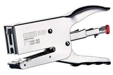 NOVUS Heftzange B 39 24/6 24/8 26/6 26/8 fest/lösbar 50 Bl. (80 g/m²) Metall chrom