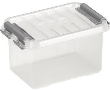 Sunware Aufbewahrungsbox the q-line 11,8 x 6,2 x 7,7 cm (B x H x T) 0,4l Kunststoff transparent