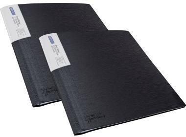RAPESCO Sichtbuch Germ-SavvyT DIN A4 Polypropylen schwarz 40 Hüllen 2 St./Pack.