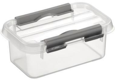 Sunware Aufbewahrungsbox the q-line 10 x 6,5 x 15 cm (B x H x T) DIN A5 0,5l Kunststoff transparent