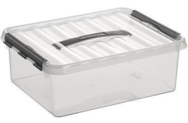Sunware Aufbewahrungsbox the q-line 40 x 14 x 30 cm (B x H x T) DIN A4 12l Kunststoff transparent