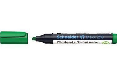 Schneider Whiteboard-/Flipchartmarker Maxx 290 2-3mm schwarz Maxx 290 2-3mm grün Rundspitze