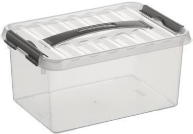Sunware Aufbewahrungsbox the q-line 30 x 14 x 20 cm (B x H x T) DIN A5 6l Kunststoff transparent