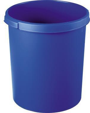 HAN Papierkorb KLASSIK 37,5 x 41 cm (D. x H) 30l Polypropylen Farbe: blau 1 Sortierfach