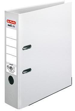 herlitz Ordner maX.file protect 80mm DIN A4 Material der Kaschierung außen: Polypropylen Material der Kaschierung innen: Papier weiß