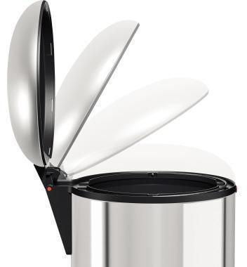 Hailo Abfalleimer Harmony L 20l Edelstahl edelstahl 1 Sortierfach