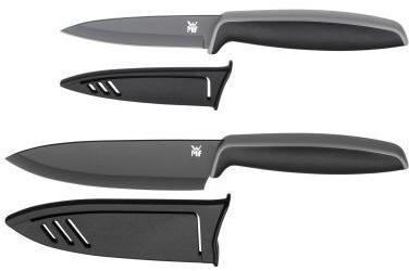 WMF Messerset Touch je 1 x Allzweckmesser (Länge 20 cm Klingenlänge 9 cm) Kochmesser (Länge 24 cm Klingenlänge 13 cm) mit Klingenschutz Stahl