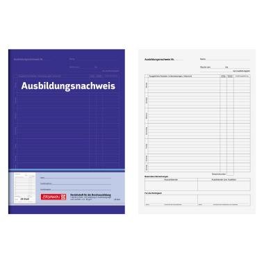 Brunnen Berichtsheft Ausbildungsnachweis täglich DIN A4 80g/m² 28 Bl.