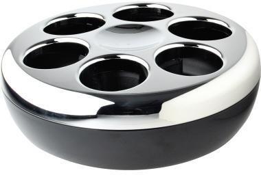 HELIOS PREISSER Flaschenkühler Pure inkl. Kühlakku ABS Kunststoff chrom/schwarz