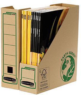 Bankers Box Stehsammler ® Earth Series 8,2 x 30,4 x 26,8 cm (B x H x T) DIN A4 Werkstoff: Karton 100 % recycelt braun
