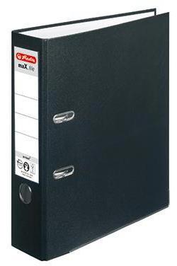 herlitz Ordner maX.file protect 80mm DIN A4 Material der Kaschierung außen: Polypropylen Material der Kaschierung innen: Papier schwarz