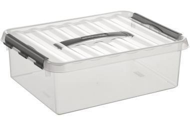 Sunware Aufbewahrungsbox the q-line 40 x 11 x 30 cm (B x H x T) DIN A4 10l Kunststoff transparent