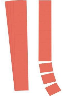 Ultradex Einsteckkarte Planrecord 7 x 3,2 cm (B x H) 190g/m² rot 90 St./Pack.