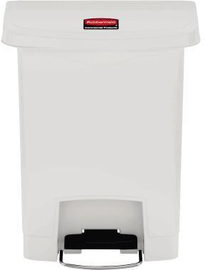 Rubbermaid Tretabfalleimer SLIM JIM® STEP-ON 28,91 x 53,64 x 44,75 cm (B x H x T) 30l Kunststoff weiß