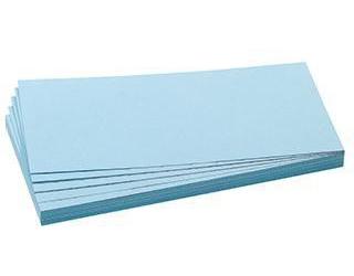 FRANKEN Moderationskarte 20,5 x 9,5 cm (B x H) 130g/m² Altpapier 100 % recycelt hellblau 500 St./Pack.
