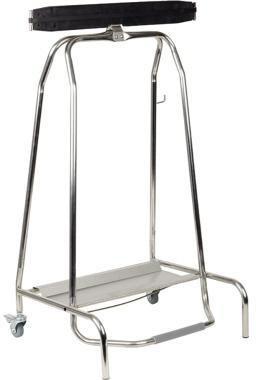 APS Müllsackständer 59 x 96 x 43 cm (B x H x T) 120l Edelstahl silber