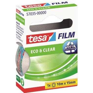 tesa Klebefilm film® Eco & Clear Maße: 15 mm x 10 m (B x L) beidseitig klebend: Nein