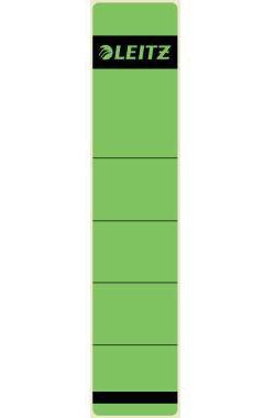 Leitz Ordnerrückenetikett schmal/kurz 39 x 192 mm (B x H) selbstklebend ohne Griffloch grün 10 Etik./Pack.