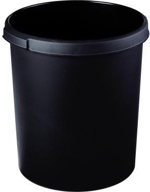 HAN Papierkorb KLASSIK 37,5 x 41 cm (D. x H) 30l Polypropylen Farbe: schwarz 1 Sortierfach