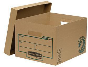 Bankers Box Archivbox ® Earth Series 32,6 x 25,7 x 39,6 cm (B x H x T) DIN A4 mit Archivdruck Karton 100 % recycelt braun