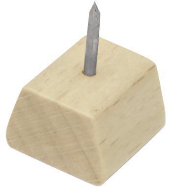 magnetoplan Pinnwandnadel ® Design Wood Series 13 x 13 mm (D. x L) Birkenholz natur 25 St./Pack