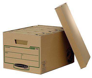 Bankers Box Archivbox ® Earth Series 33,5 x 27,1 x 47 cm (B x H x T) DIN A4 mit Archivdruck Karton 100 % recycelt braun
