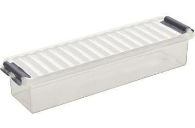 Sunware Aufbewahrungsbox the q-line 27 x 6 x 8,6 cm (B x H x T) 0,9l Kunststoff transparent