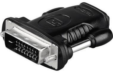 Goobay Adapter ® HDMI-Buchse/DVI-D-Stecker Dual Link (24+1) schwarz