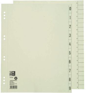 Oxford Trennblatt DIN A4 Kraftkarton chamois schwarz 100 St./Pack.