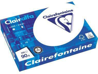 Clairefontaine Multifunktionspapier CLAIRalfa DIN A4 90g/m² hochweiß 500 Bl./Pack.