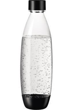 SODASTREAM Sprudlerflasche Wassersprudler DUO Titan Starterset 1016812491 1 l Fülllinie 0,84l spülmaschinengeeignet Kunststoff 2 St./Pack.
