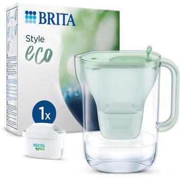 BRITA Filterkaraffe Style eco 2,4l Kunststoff 60 % biobasiert hellgrün