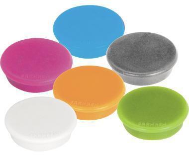 FRANKEN Magnet MagFun 32mm 0,8kg Kunststoff farbig sortiert 10 St./Pack.