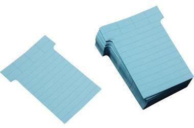 Ultradex T-Karte 60 x 85 mm (B x H) 170g/m² liniert Karton karibikblau 100 St./Pack.