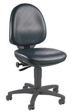 TOPSTAR Arbeitsdrehstuhl TEC 50 44-57cm Permanentkontaktmechanik Rolle hart gebremst (für Teppichboden) Polyamid schwarz