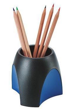 HAN Stifteköcher DELTA 9,9 x 9,4 x 9,9 cm (B x H x T) Polystyrol schwarz/blau