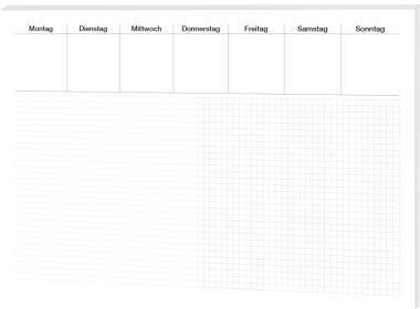 RNK VERLAG Schreibunterlage Office 48 x 33 cm (B x H) ohne Folienauflage Papier schwarz/weiß 30 Bl.