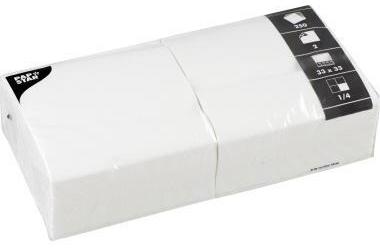 PAPSTAR Serviette 33 x 33 cm (B x L) weiß 250 St./Pack.